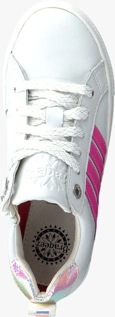 Witte Braqeez Lage Sneakers Lesley Louwies