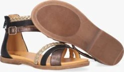 Zwarte Bullboxer Sandalen Alm013f1s