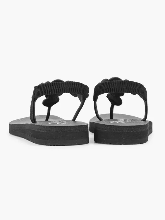 Skechers Zwarte Sandaal Strass - Afbeelding 4