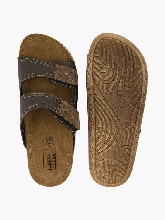 Easy Street Bruine Slipper Klittenband - Afbeelding 4