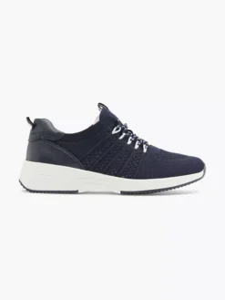 Donkerblauwe Leren Sneaker