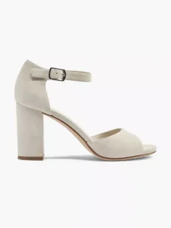 Beige Suéde Sandalette