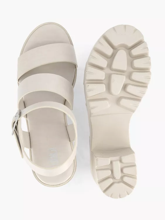 Beige Chunky Sandalette - Afbeelding 3