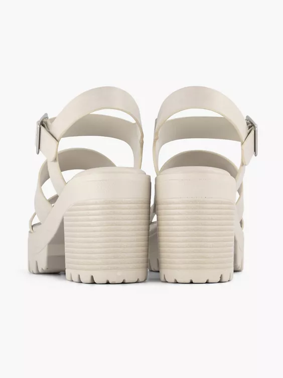 Beige Chunky Sandalette - Afbeelding 4