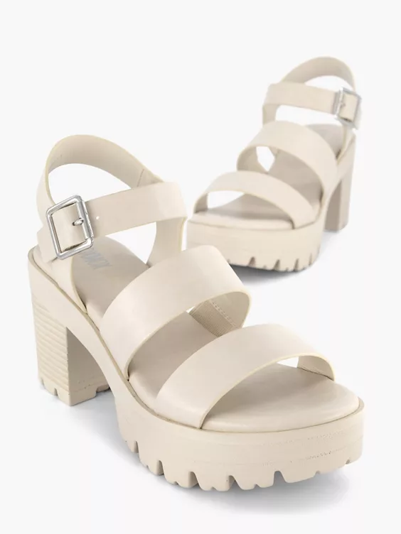 Beige Chunky Sandalette - Afbeelding 5