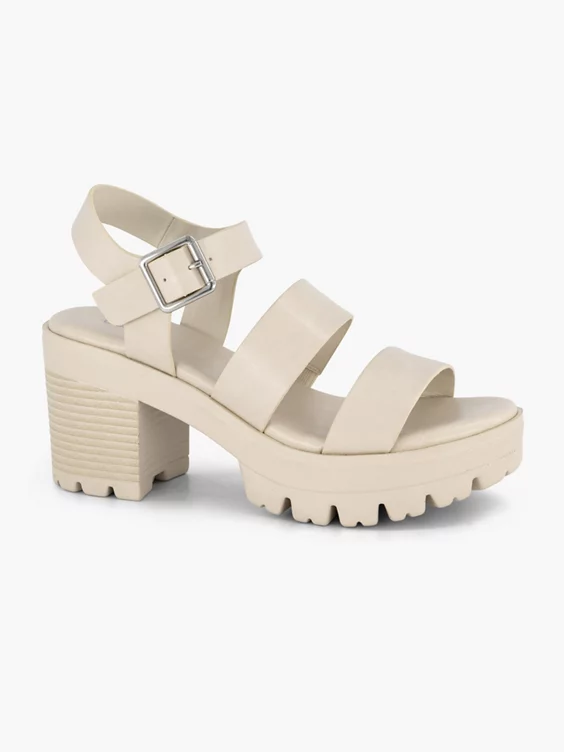 Beige Chunky Sandalette - Afbeelding 6