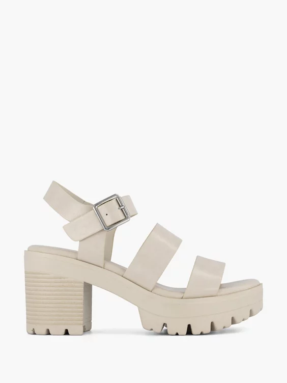 Beige Chunky Sandalette - Afbeelding 7