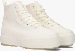 Witte Superga Hoge Sneaker 2708 High Top Tank