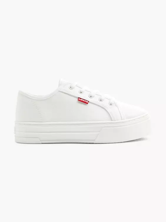 Levis Witte Platform Canvas Sneaker
