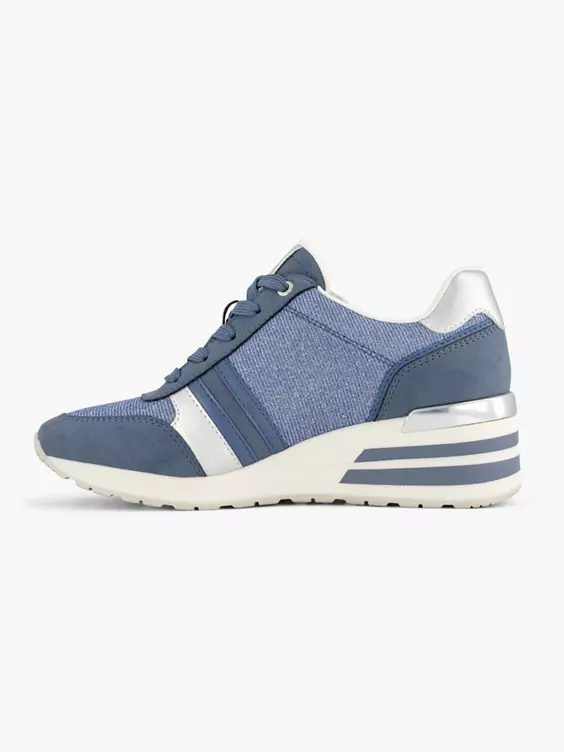 Blauwe Sneaker Sleehak - Afbeelding 2