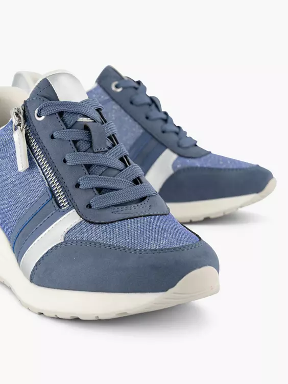 Blauwe Sneaker Sleehak - Afbeelding 5
