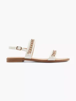Witte Sandaal Sierketting