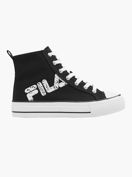 Fila Zwarte Canvas Hoge Sneaker