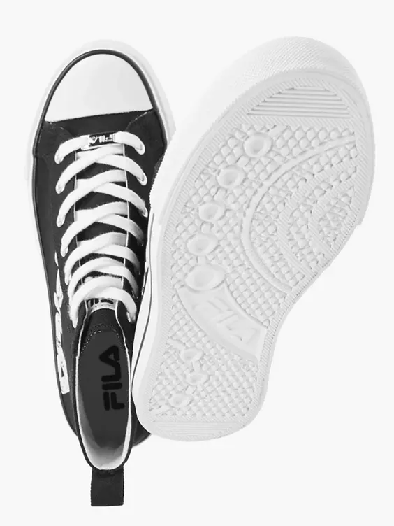 Fila Zwarte Canvas Hoge Sneaker - Afbeelding 3