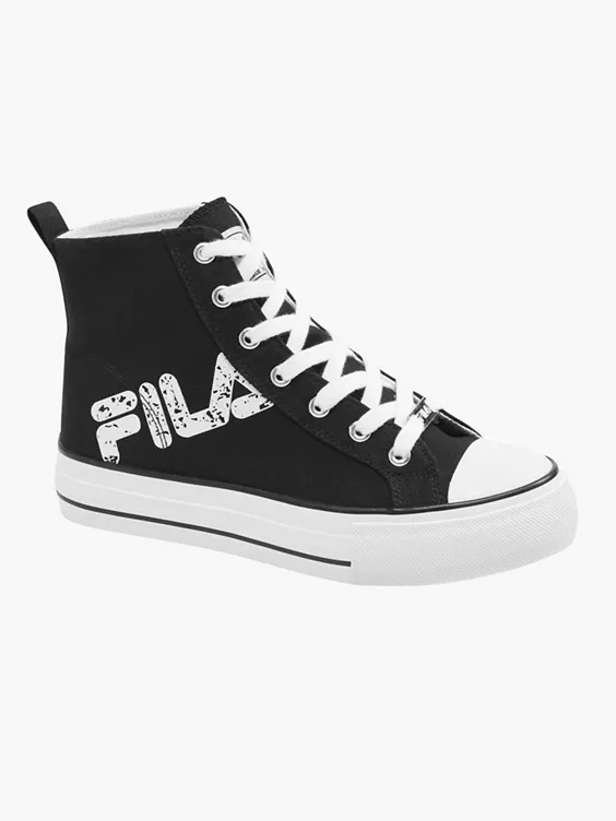 Fila Zwarte Canvas Hoge Sneaker - Afbeelding 6