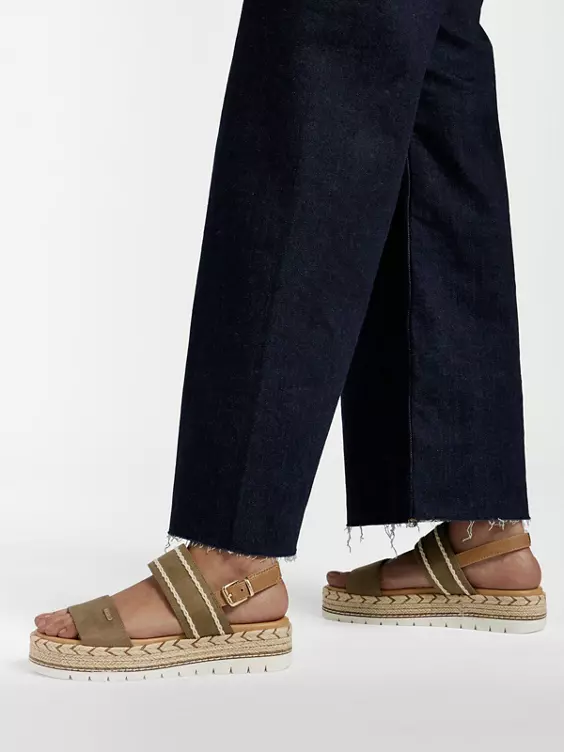 ESPRIT Groene Platform Sandaal Touw - Afbeelding 5