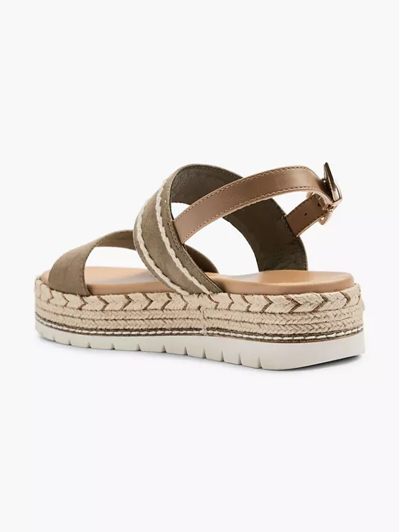 ESPRIT Groene Platform Sandaal Touw - Afbeelding 3