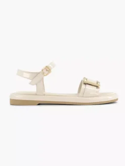 Beige Sandaal Siergesp