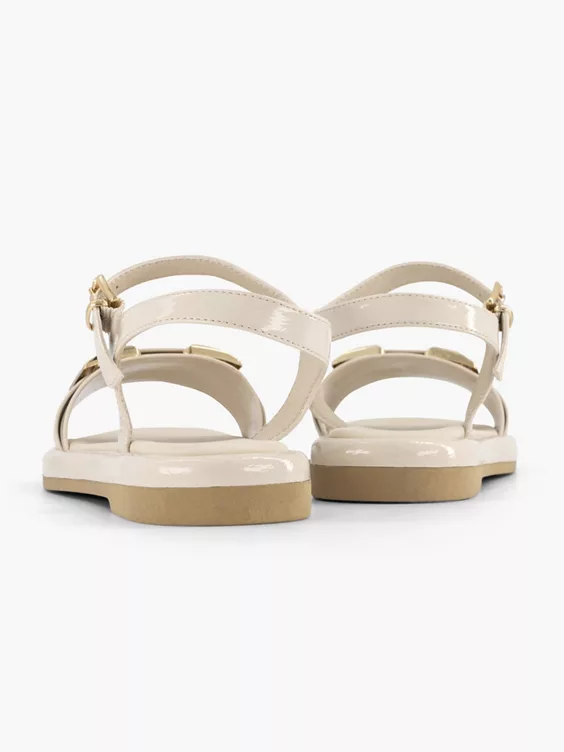 Beige Sandaal Siergesp - Afbeelding 4