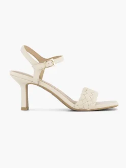 Beige Sandalette Gevochten