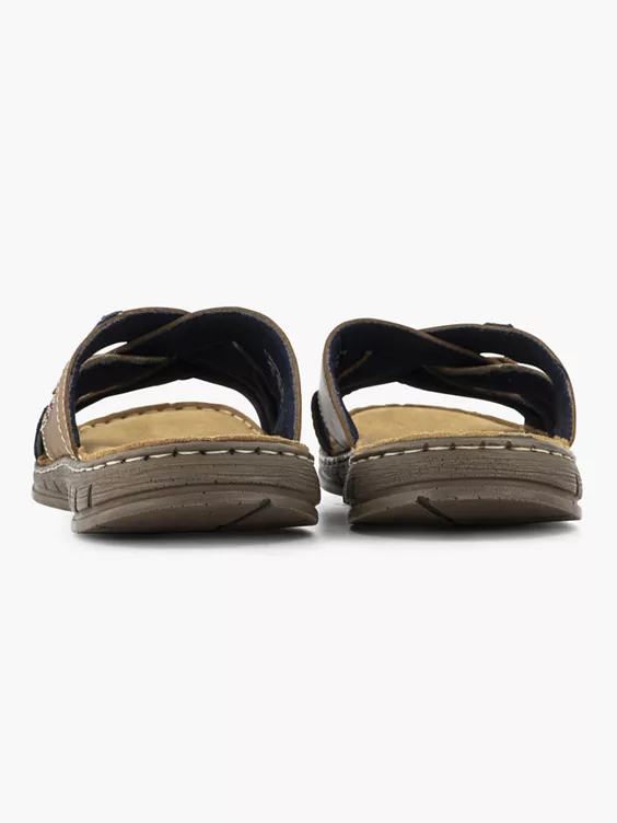 Bruine Leren Slipper - Afbeelding 4