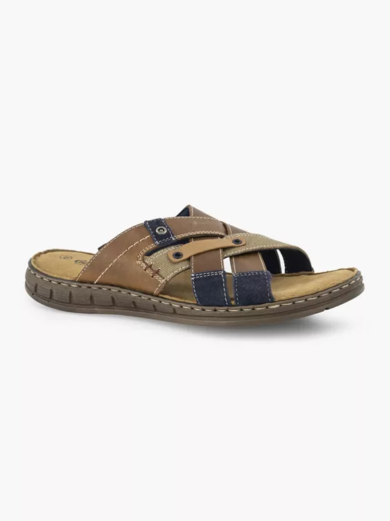 Bruine Leren Slipper - Afbeelding 6