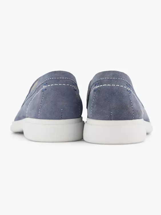 Lichtblauwe Suéde Instapper - Afbeelding 4