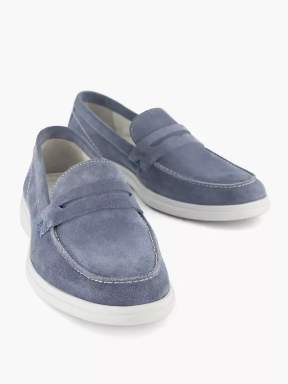 Lichtblauwe Suéde Instapper - Afbeelding 5