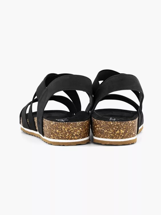 ESPRIT Zwarte Elastische Sandaal - Afbeelding 4