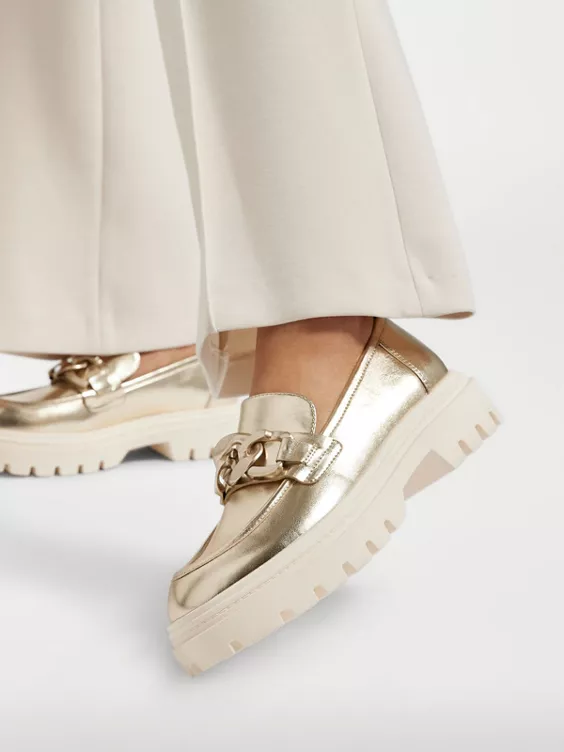 Gouden Metallic Chunky Loafer - Afbeelding 7