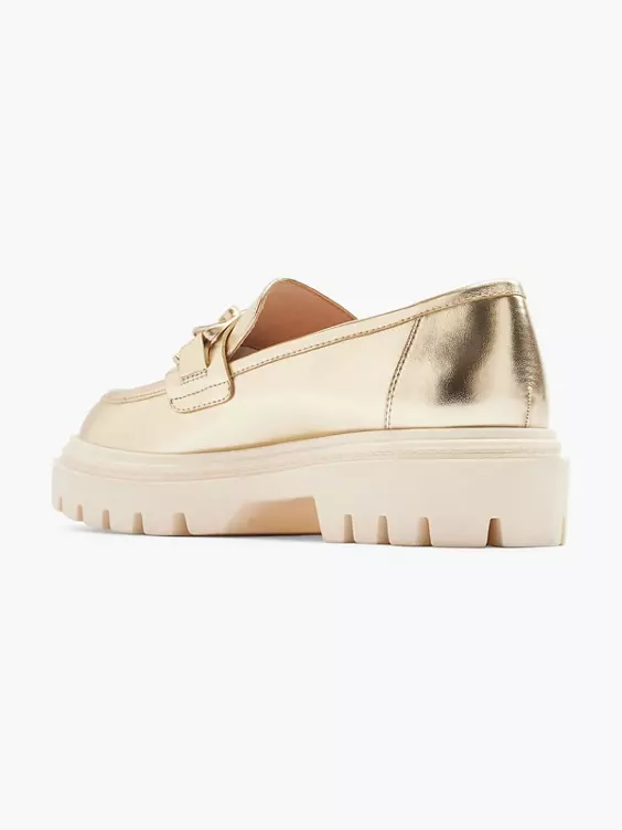 Gouden Metallic Chunky Loafer - Afbeelding 3