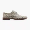Beige Veterschoen Slangenprint