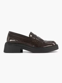ONLY Shoes Bruine Chunky Loafer Lak