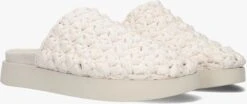 Witte Inuikii Muiltjes Knitted Clog