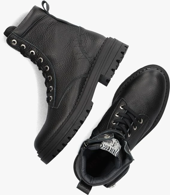 Zwarte Red-rag Veterboots 12472 - Afbeelding 2